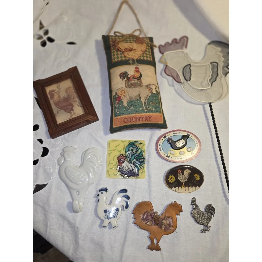 Vintage Rooster Lot - Magnets